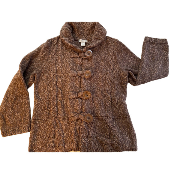 Christopher & Banks Sweaters - Christopher and banks knit cardigan brown- medium-